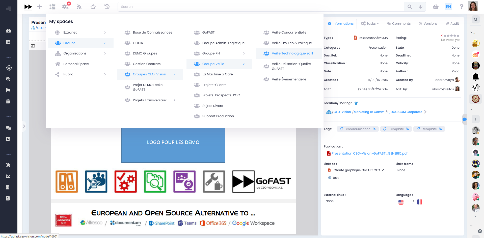 file explorer gofast screenshot