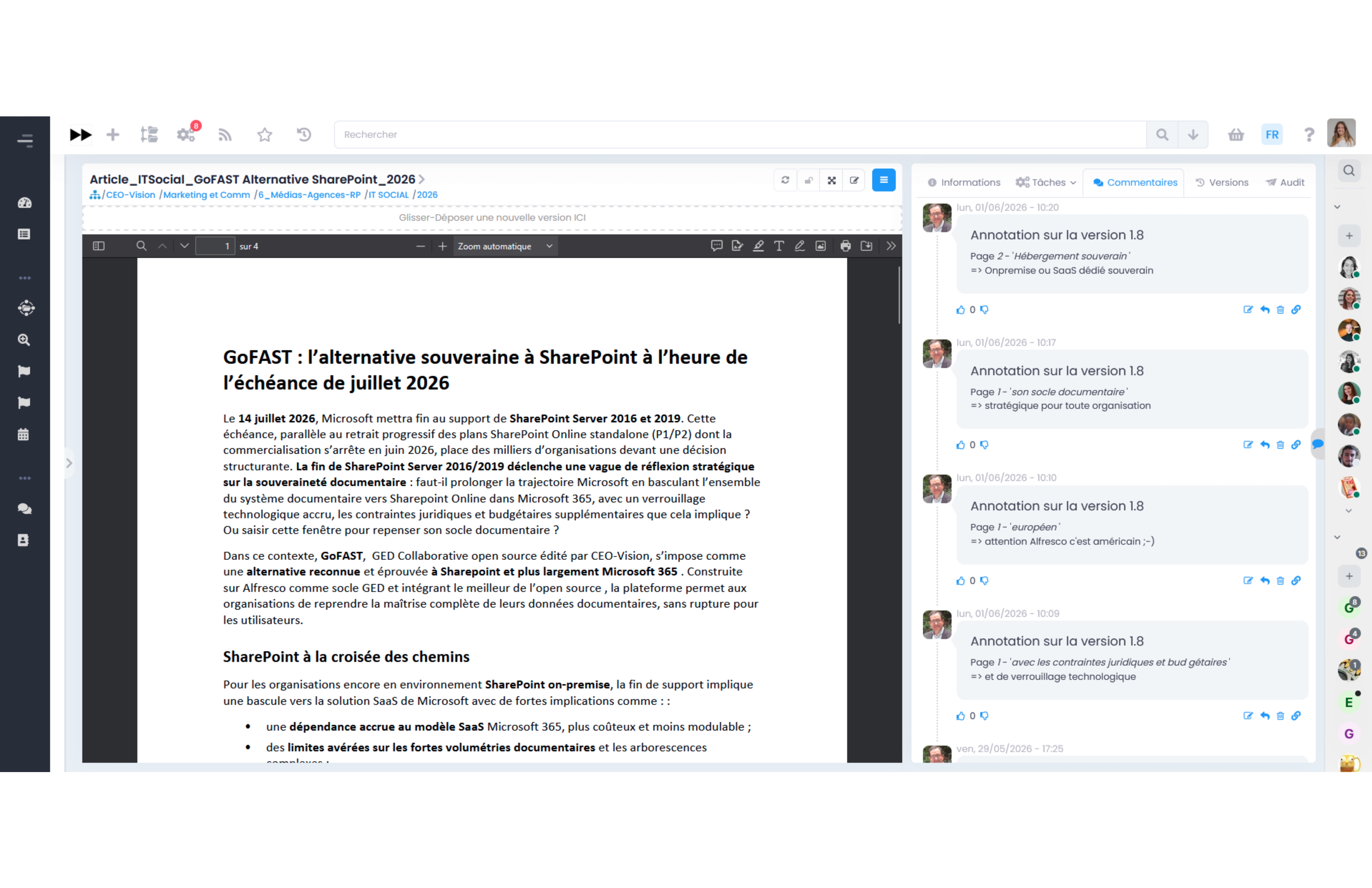 Annotation in GoFAST