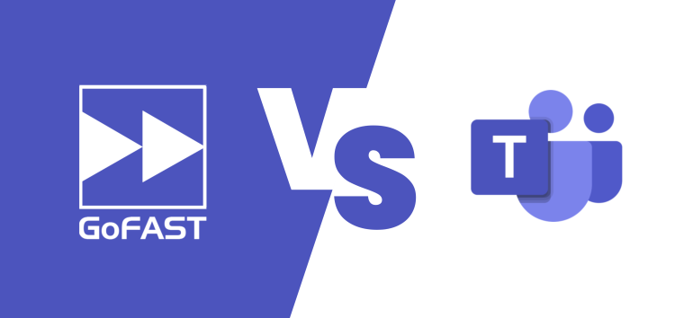 Webinar Face to face Between Teams and GoFAST, which solution enables you to work most effectively