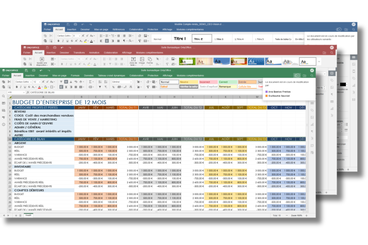 Types of OnlyOffice documents