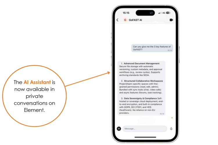 GoFAST Element AI ChatBot