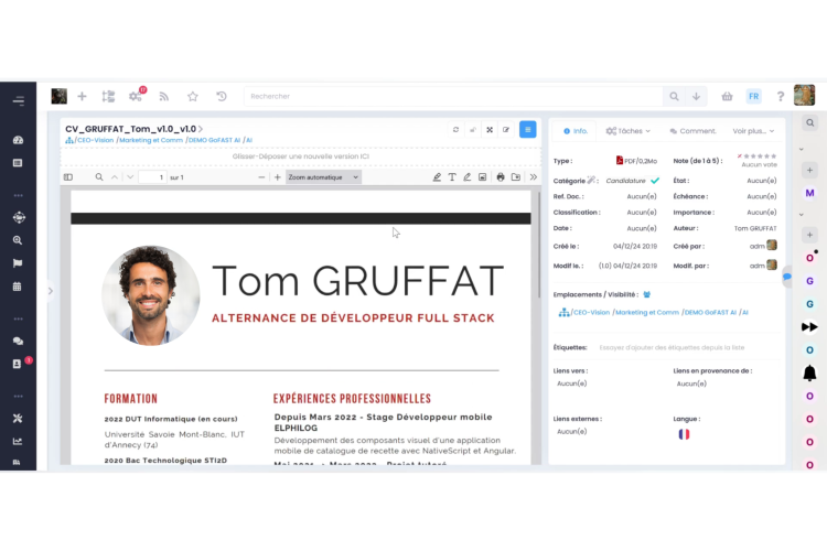 Automation of document categorization GoFAST AI