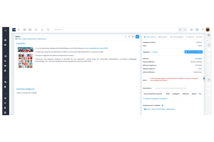 DocPro library as seen from GoFAST