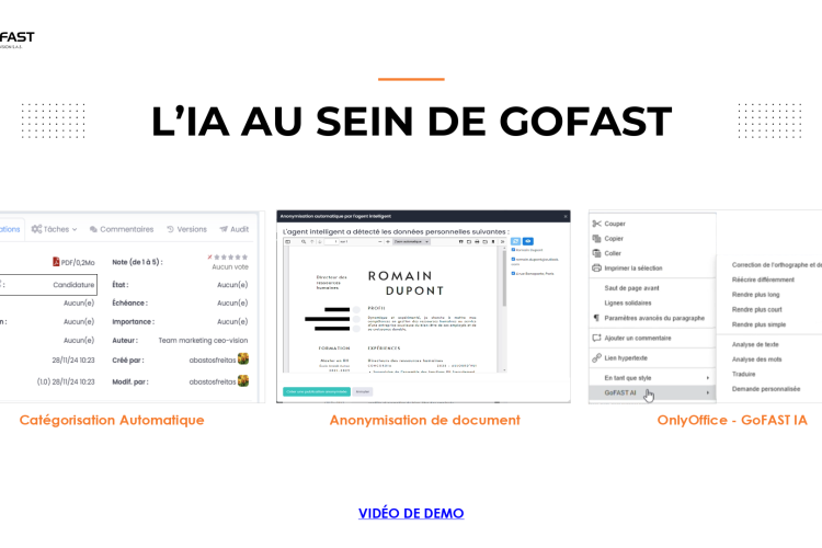 L'IA au sein de GoFAST