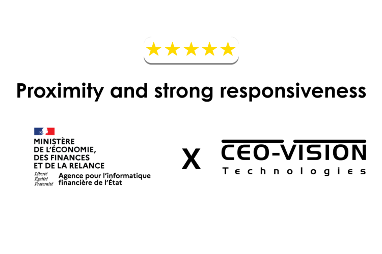 Proximity and strong responsiveness of the CEO-Vision software publisher