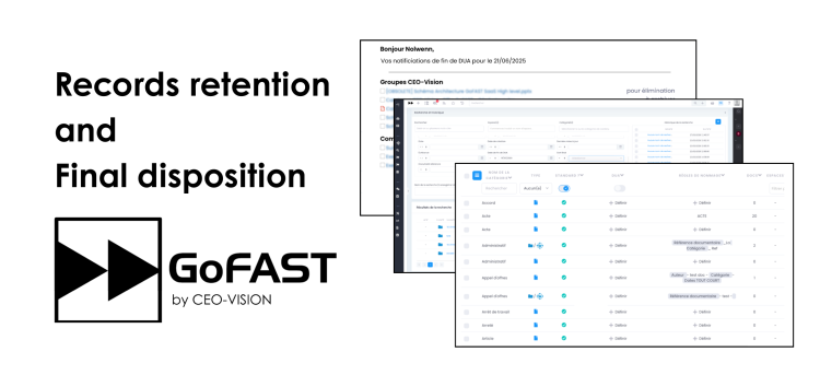 Records retention and final disposition: GoFAST automates the document lifecycle